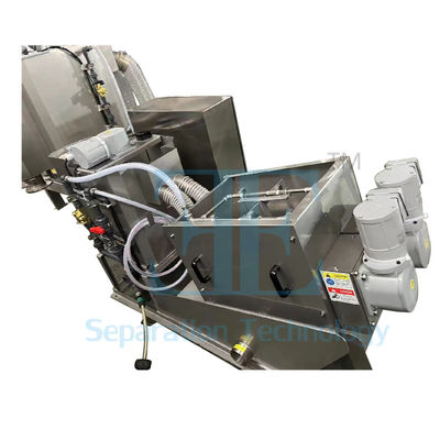 12000L/h Entwässerungs-Schraubpresse 40kg/h Mehrplatten-Schraubpresse