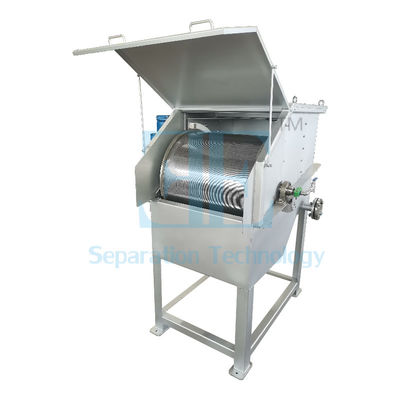 0.75kw SUS304 Rotationstrommel Filtermaschine DN350 Auslassflansche Rotationstrommel Filter