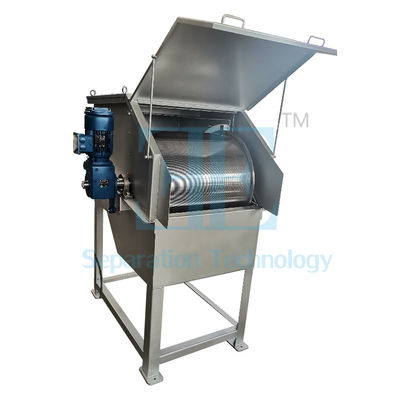 0.75kw SUS304 Rotationstrommel Filtermaschine DN350 Auslassflansche Rotationstrommel Filter