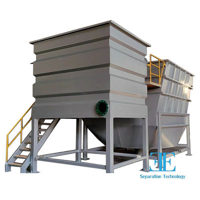 Schlammbehandlung mit Lamella-Clarifier-System kein Schlammrückfluss 3-60 Tonnen Gewichtsbereich Kapazität 0,5-100 m3/h