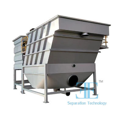 Industrie Lamella Clarifier System mit PLC-Steuerung Weiß und 4500-9500kgs Leergewicht