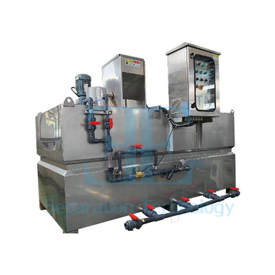 PLC-gesteuertes Polymer-Dosierungssystem mit Touchscreen-Display und 0,75 kW Lagerabgeräuter