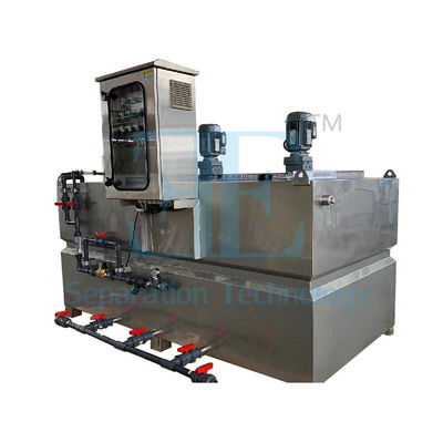 2000L/h Automatisches Polymer-Dosiersystem mit ±1% Genauigkeit mit 0,75kw-Rührgeräten