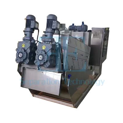 1 kW Schraubpresse Schlamm Entwässerungsmaschine 0,8-12m3/h Kapazität